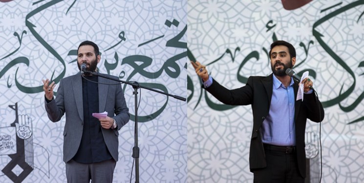 شعرخوانی حدادیان و طاهری برای انتخابات